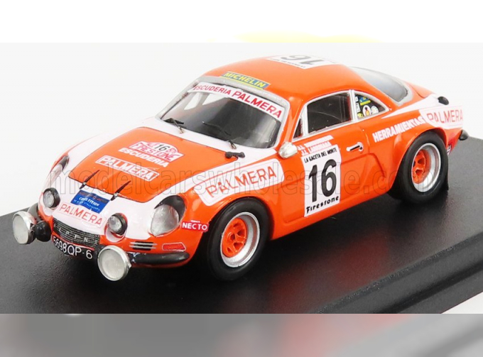 RENAULT Alpine A110 N16 Rally Firestone (1976) I.sunsundegui - J.larrinaga, Orange White