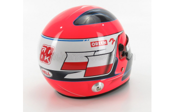 BELL HELMET F1 Casco Helmet Alfa Romeo C39 Team Racing Orlen Season (2020) R.Kubica, Red