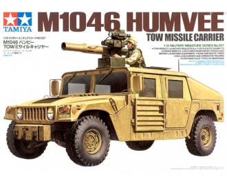 Сборная модель Hummer с противотанковой ракетной установкой и 2 фигурами (M1046 Humvee TOW Missile Carrier)