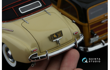 3D Декаль Автомобильные номера США, западные штаты, 1940-1950 (для всех моделей) (на метал. основании)