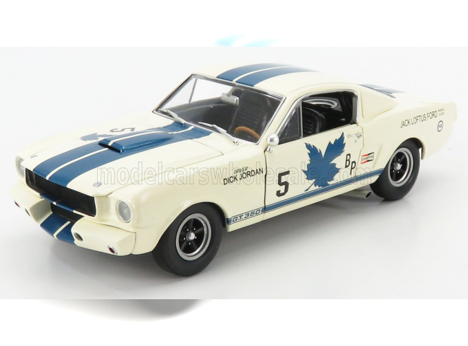 FORD MUSTANG SHELBY GT350R COUPE №5 CANADIAN CHAMPION D.JORDAN (1965), WHITE LIGHT BLUE