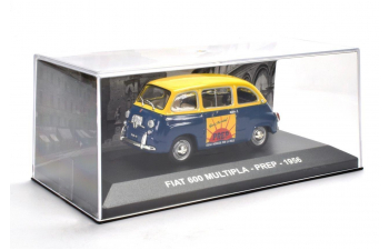 FIAT 600 Multipla Crema Medicata Prep 1953, Blue Yellow