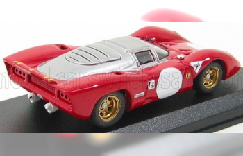 FERRARI 312p Coupe N 0 Monza Prova 1969, Red Silver