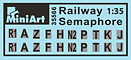 Сборная модель Аксессуары RAILWAY SEMAPHORE