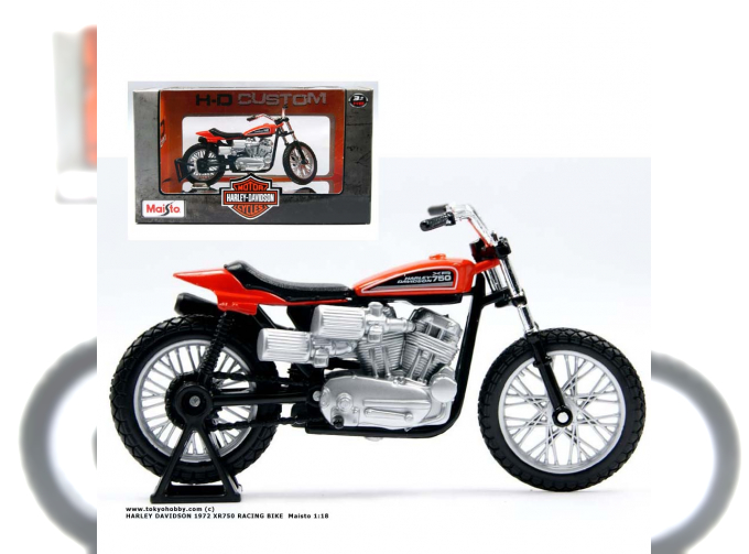 HARLEY DAVIDSON XR750 Racing Bike (1972), black / orange