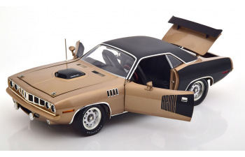 PLYMOUTH Hemi Cuda Super Track Pack (1971), brownmetallic matt-black