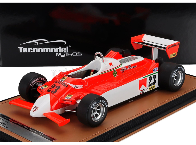 ALFA ROMEO F1 179 №23 Monaco Gp Bruno Giacomelli (1980), White Red