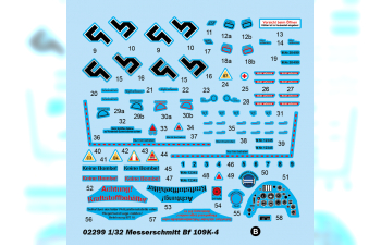 Сборная модель Самолет Messerschmitt Bf-109K-4