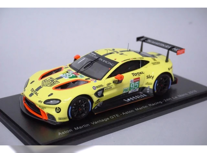 ASTON MARTIN Vantage Amr Team Aston Martin Racing №95 23th 24h Le Mans (2018) M.Sorensen - N.Thiim - D.Turner, Yellow