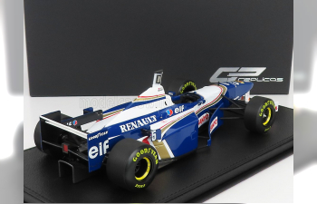 WILLIAMS F1 Fw18 Renault №5 Damon Hill Season (1996) World Champion - Con Vetrina - With Showcase, Blue White