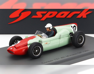 COOPER F1  T51 N 18 4th Monaco Gp (1960) T.brooks, Green Red