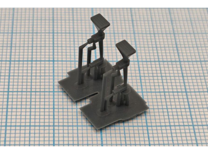 Рожки пневмосигнала закрытые, неокрашенные, комплект 2шт. (тип 2)