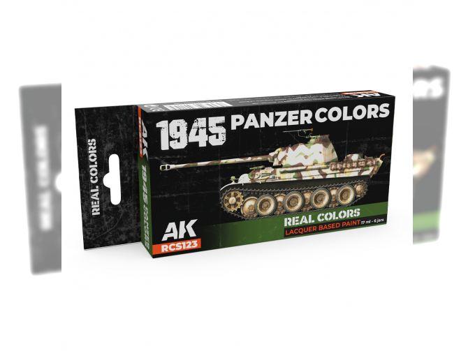 Набор лаковых красок цвета танков Panzer 1945 года / 1945 Panzer Colors