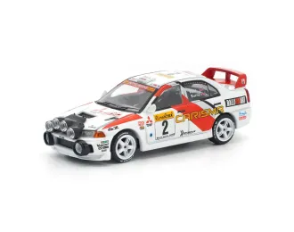 MITSUBISHI Lancer Evolution IV Monte Carlo Rally (1998), white/red/orange 
