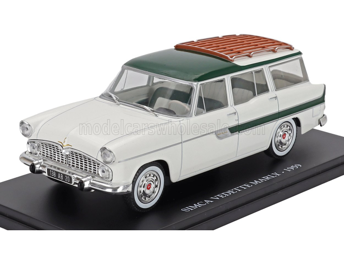 SIMCA Vedette Marly Sw Station Wagon (1959) - Con Vetrina - With Showcase, White Green