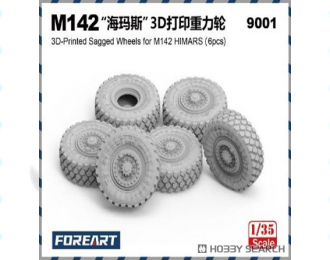 M142 3D-Printed Sagged Wheels for M142 HIMARS (6 pcs)