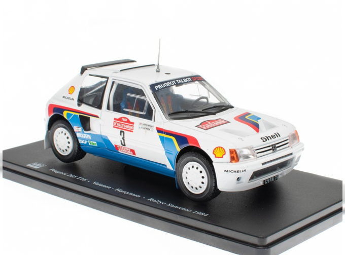 PEUGEOT 205 Turbo 16 #3 "Peugeot Talbot Sport" Vatanen/Harryman Winner Rally San Remo (1984)