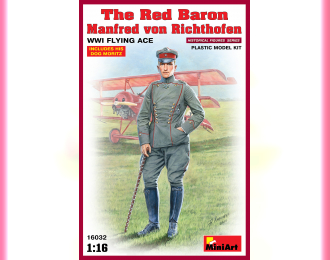 Сборная модель Фигуры THE RED BARON Manfred von Richthofen WWI FLYING ACE