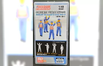 Сборная модель Фигурки ROCAF Ground crew Vol-2 1set : 4 Figures 