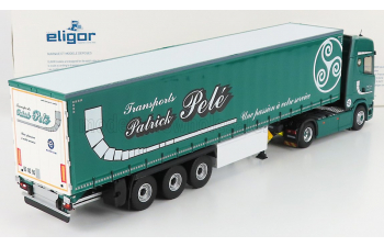 SCANIA S500 TRUCK TELONATO PATRICK PELE TRANSPORT (2016), GREEN