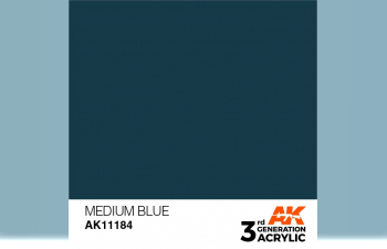 Краска акриловая 3rd Generation Medium Blue 17ml