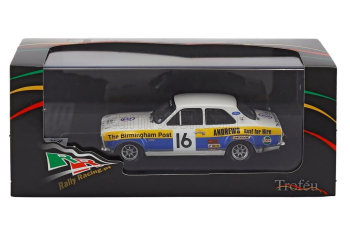 FORD Escort Mki №16 Rally City Granite (1975) Russell Brookes - John Brown, White Blue Yellow