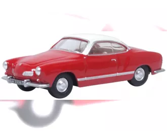 VOLKSWAGEN Karmann Ghia Coupe (1964), red/white