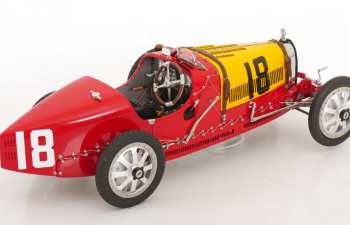 BUGATTI T35 №18 Spain - Grand Prix Nation Colour Project, yellow