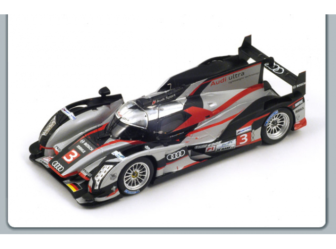 AUDI R18 Ultra №3 5th Le Mans (Romain Dumas - Loic Duval - Marc Gene) 2012, silver