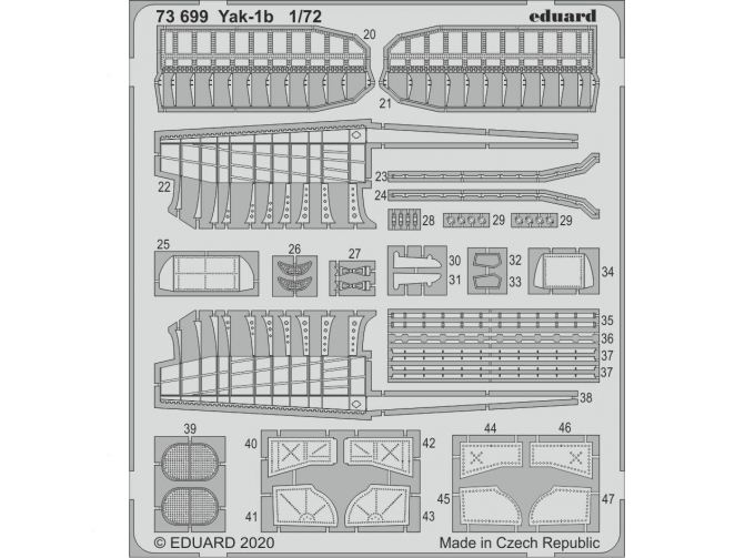 Набор фототравления для ЯК-1б (Arma Hobby)