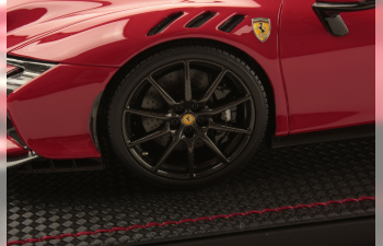 FERRARI Sf90 Xx Stradale Spider (2024) - Con Vetrina - With Showcase, Rosso Corsa - Red Black