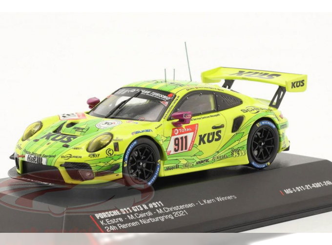 PORSCHE 911 (991) GT3 R #911 "Grello" Manthey-Racing 24h Nuerburgring Matteo Cairoli, Kévin Estre, Michael Christensen (2021)