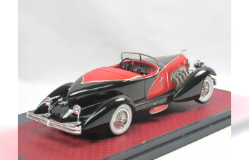 DUESENBERG J SWB French True Speedster by Figoni #J-465-2509 1931 Black/Red