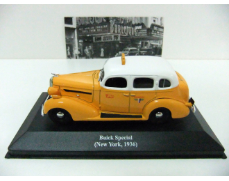 BUICK Special (New York, 1936), Collection Les Taxis du monde, yellow / white