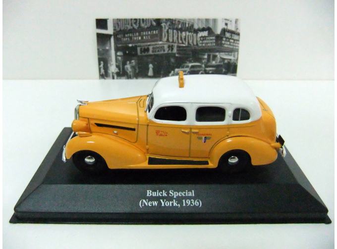 BUICK Special (New York, 1936), Collection Les Taxis du monde, yellow / white