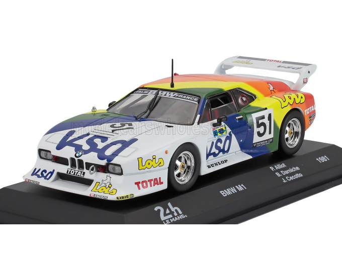 BMW M1 M88 3.5l S6 Team Oreca №51 24h Le Mans Philippe Alliot - Bernard Darniche - Johnny Cecotto (1981), White