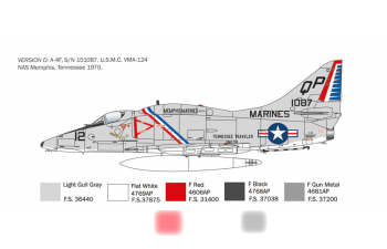 Сборная модель McDONNEL DOUGLAS A-4 E/f/g/ Skyhawk Military Airplane 1955