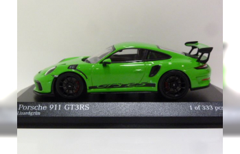 PORSCHE 991 II GT3 RS (2018), lizard green / black wheels