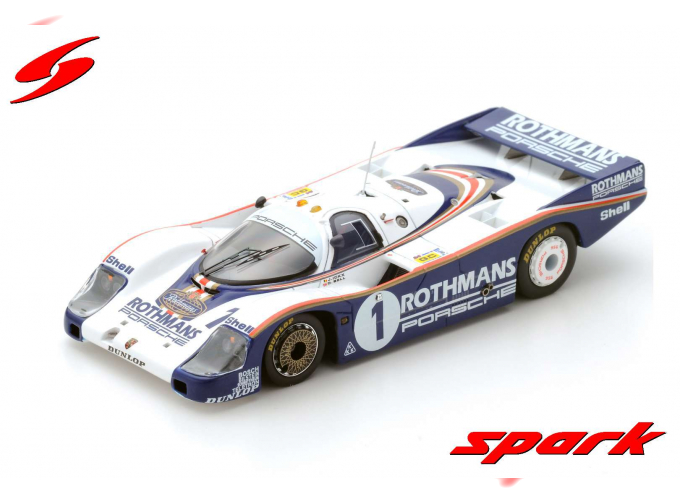 PORSCHE 956 #1 Winner LM (1982), white / blue