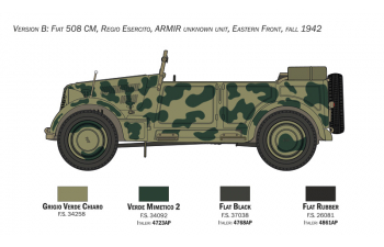 Сборная модель FIAT 508 CM Coloniale with crew