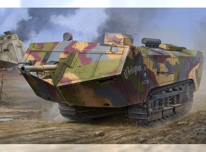 Сборная модель French Saint-Chamond Heavy Tank - Late