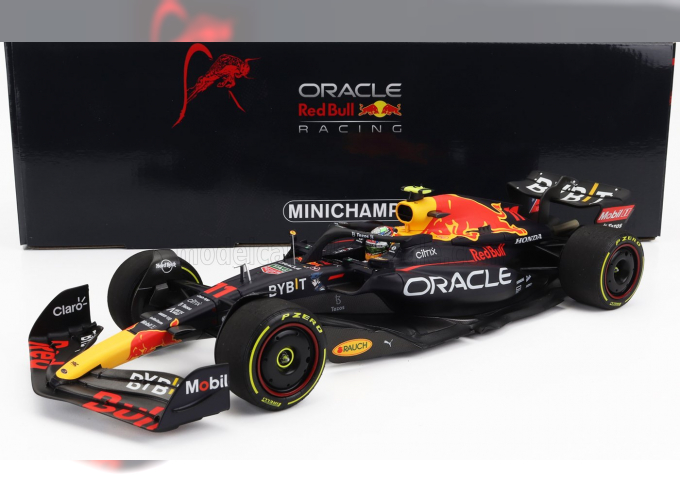 RED BULL F1 Rb18 Team Oracle Red Bull Racing №11 3rd Abu Dhabi Gp (2022) Sergio Perez, Matt Blue Yellow Red