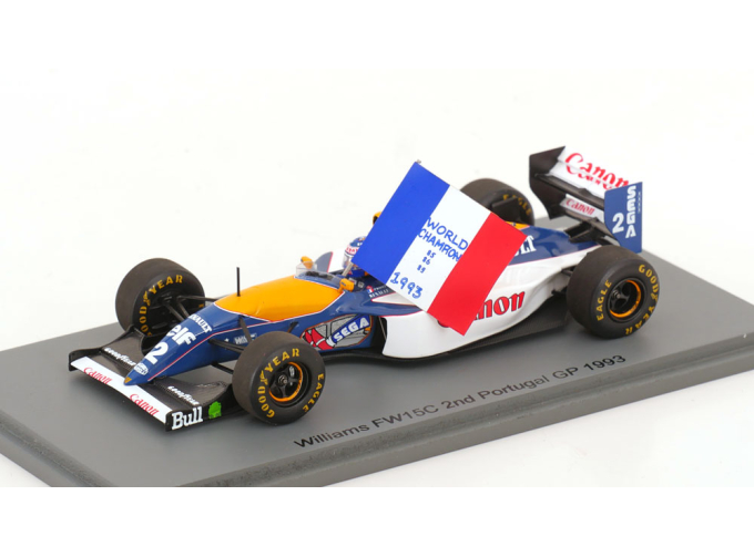 WILLIAMS FW15C #2 2nd Portugal GP Formula 1 World Champion Alain Prost (1993)