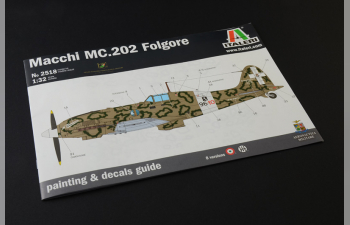 Сборная модель MACCHI Mc.202 Folgore Airplane Wwii Italia Military (decal Per 8 Versioni) 1940