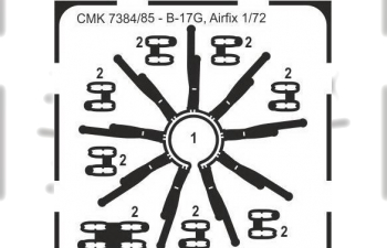 Boeing B-17G - Engine Set (port side engine, 1pcs) for Airfix kit