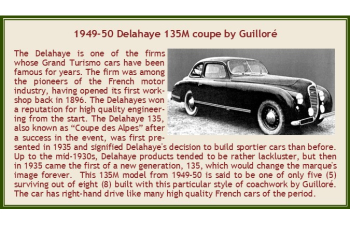 DELAHAYE 135M Coupe by Guillore (1949), white