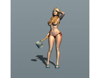 Фигурка Банщица 6, окрашенная