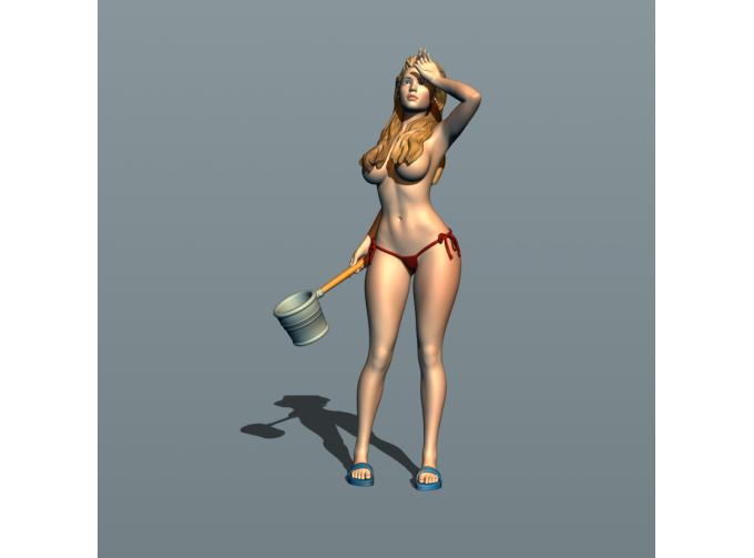 Фигурка Банщица 6, окрашенная