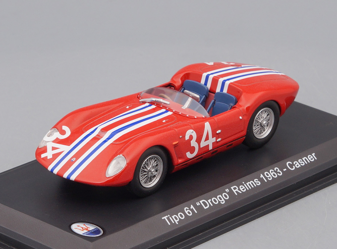 MASERATI Tipo 61 "Drogo" #34 Reims Casner 1963