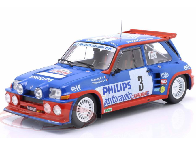 RENAULT 5 Maxi Turbo №3 Winner Rallye Tour de Corse Jean Ragnotti, Pierre Thimonier (1985)
